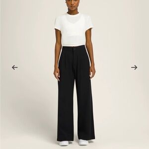 Wilson Sport Wide Leg Black Trousers